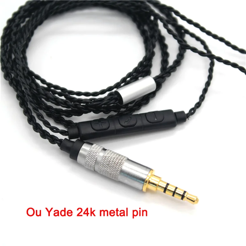 Кабель MMCX из чистой меди для наушников Shure SE215 SE315 SE425 SE846 UE900 сменный плетеный