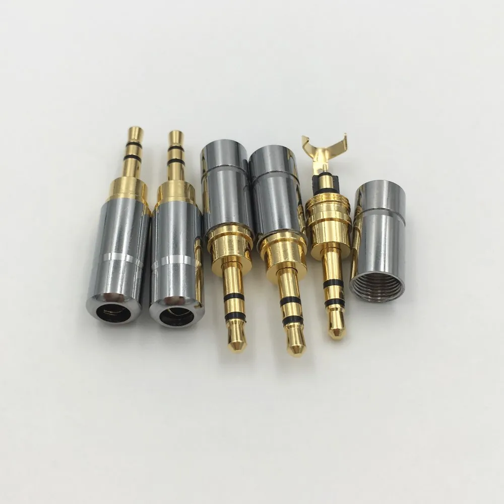 1 шт. мини 2,5 мм 3 полюс стерео штекер аудио разъем RCA 2,5 Jack DIY гарнитура двойной трек разъем для наушников