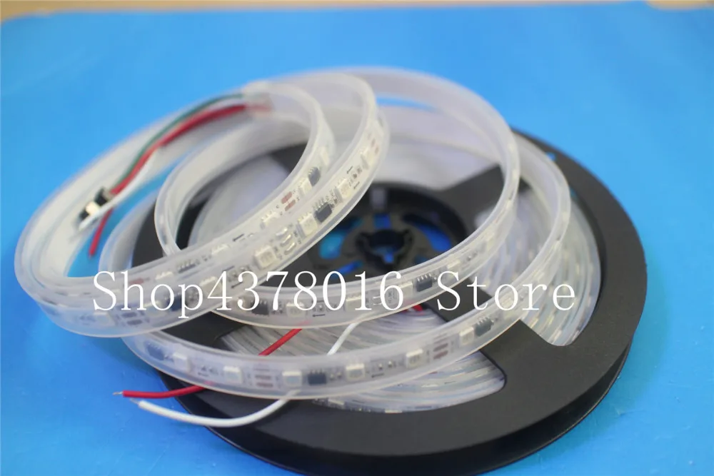 WS2811 5050 RGB Светодиодные ленты длиной 1 м/5 м 150 300 светодиодный s индивидуальный адресуемый DC12V белая/черная печатная плата, 2811 Светодиодные ленты Адресуемая цифровая