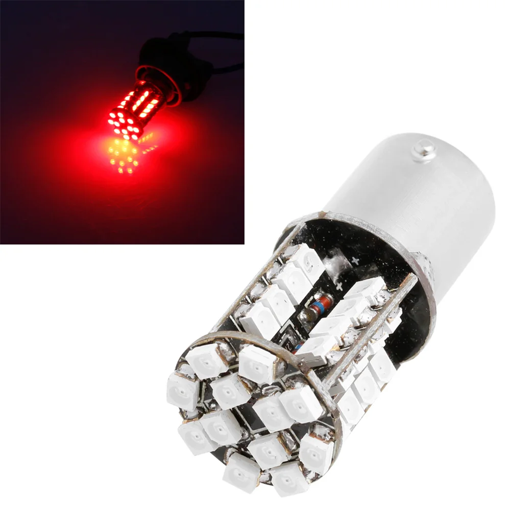12В DC 1156 3528 44 SMD светодиодные лампы тормоза лампа Canbus ОШИБОК красный qyh|Сигнальная