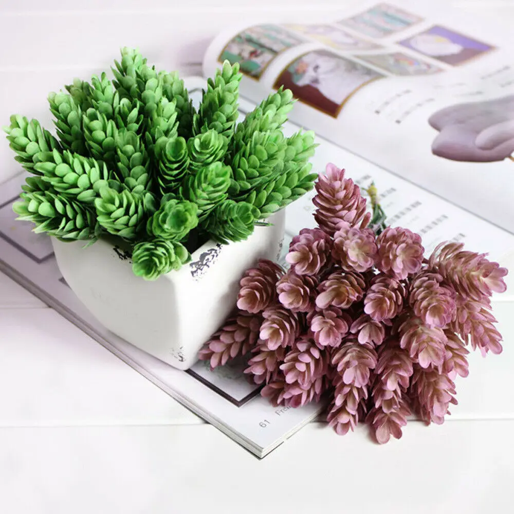 Искусственные цветы Pinecone Осенние кустарники искусственные растения пластиковые