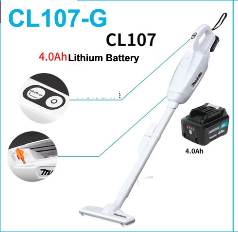 CL107 G Япония Makita перезаряжаемый пылесос бытовой ручной беспроводной 12 V литиевая батарея дисплей с светодиодный свет - Цвет: CL107 G