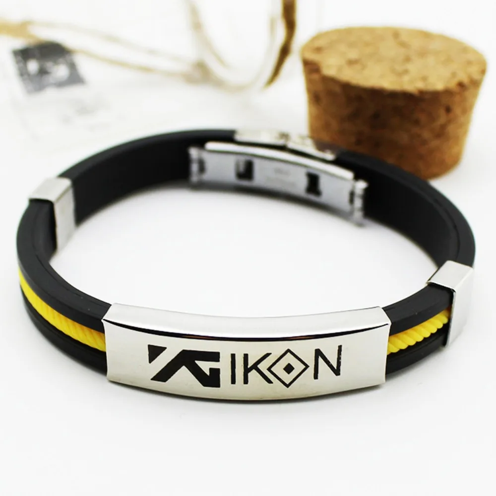 Titanium Steel Silicone Candy color Bracelets For Women Men Jewelry Couple Lover Wristband Bracelet #279903 | Украшения и