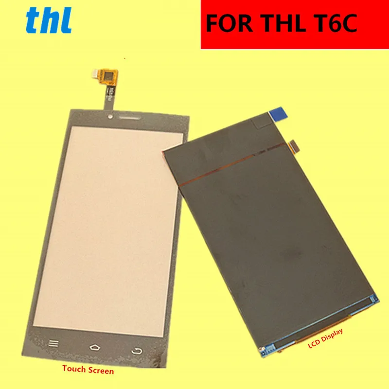 Для THL T6C ЖК дисплей + сенсорный экран инструменты дигитайзер сборка Сменные