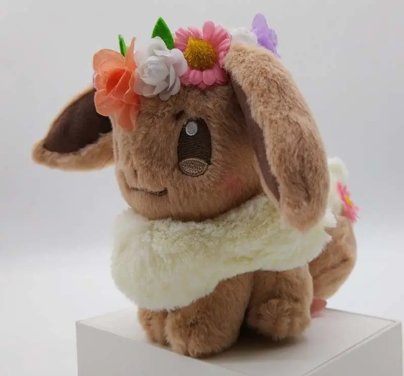 Япония Пасха цветок Пикачу и Eevee плюшевый талисман игрушка набор из 2