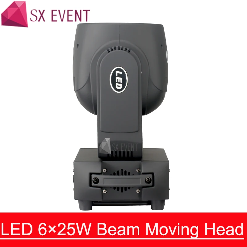 Светодиодный 6x25W Луч Moving головной светильник 6x25 Вт светодиодный Ultimate вращение