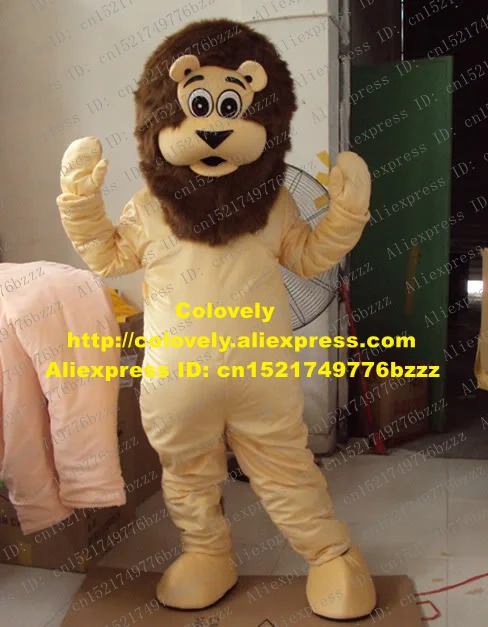 Маскарадный костюм льва светло-желтого цвета Mascotte Simba львица Simbalion с большими