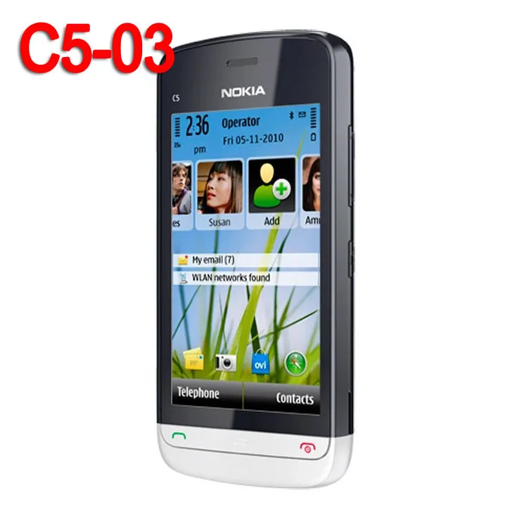 Оригинальный Nokia C5 03 мобильный телефон 3G Wifi GPS 5 Мп разблокированный смартфон|original