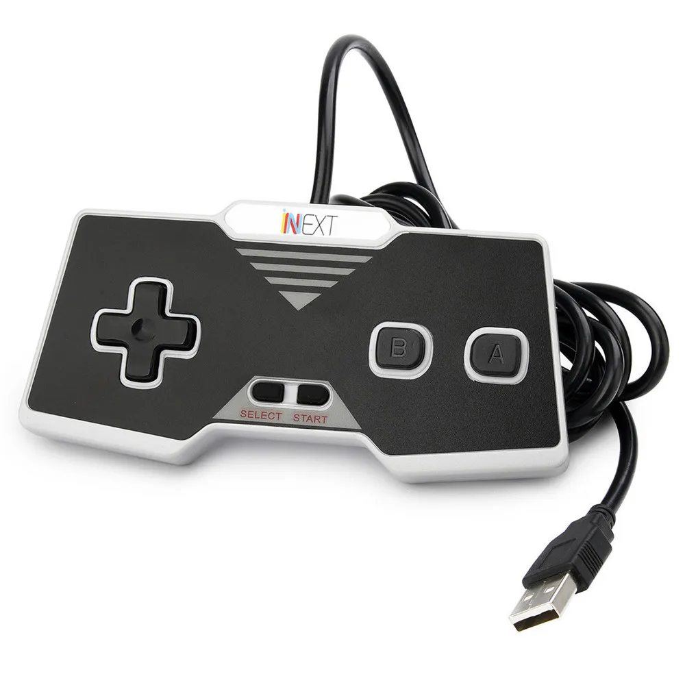 2 Упак. Классический игровой контроллер NES проводной USB Ретро джойстик Джойстик для Windows PC MAC Linux Raspberry Pi 3