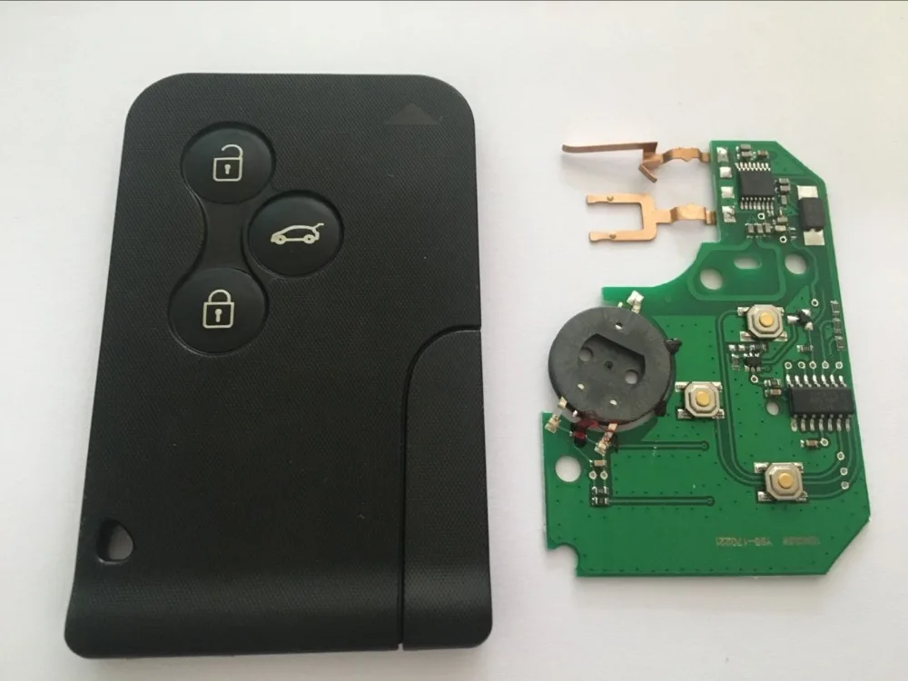 QCONTROL 3 кнопки автомобиль дистанционного Smart Key костюм для Renault Megane Scenic 433 мГц с 7947