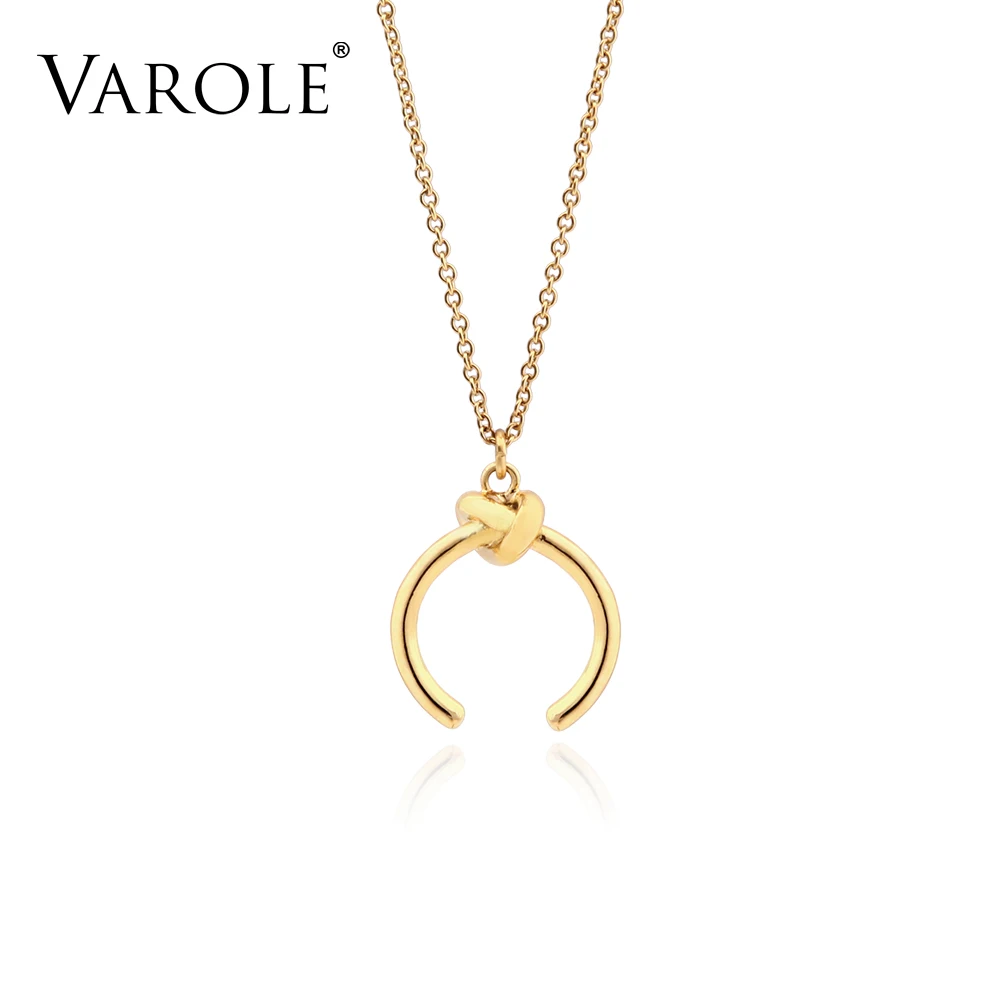 

VAROLE High Quality 100% Copper Gold Necklace & Pendant for Women Chain Ladies Fashion Trendy Chocker Pendants Wholesale