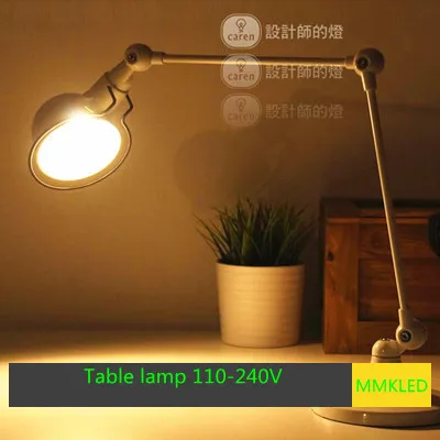 Американская настольная ретро-лампа в стиле лофт длинная Настольная лампа с