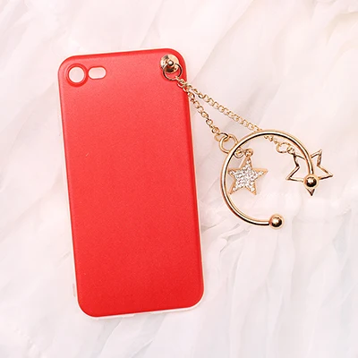 Для iPhone 4 4S 5 5S 6 6 S 7 7 S 8 Plus X звезда кулон мобильный чехол для телефона чехол сумка накладка на корпус маска - Цвет: DZBanYuanXinDoll 14