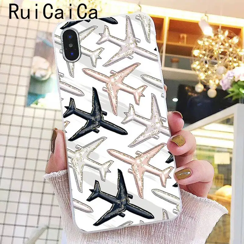Ruicaica Мультфильм Воздушный самолет новинка чехол для телефона Fundas для iPhone 8 7 6 6S Plus X XS MAX 5 5S SE XR 10 Чехол