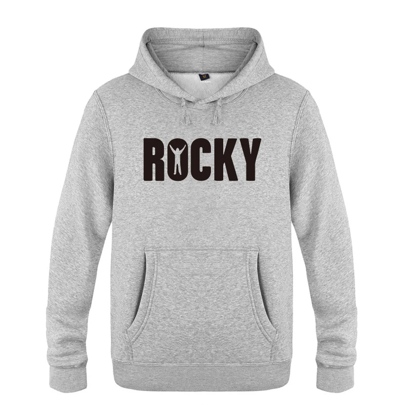 BALBOA ROCKY толстовки мужские мужские с капюшоном флисовый пуловер толстовки - Цвет: HUIY HET