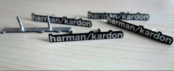 Hi-Fi динамик harman/kardon 50 шт. аудиоколонка 3D алюминиевая эмблема стерео с 2 контактами