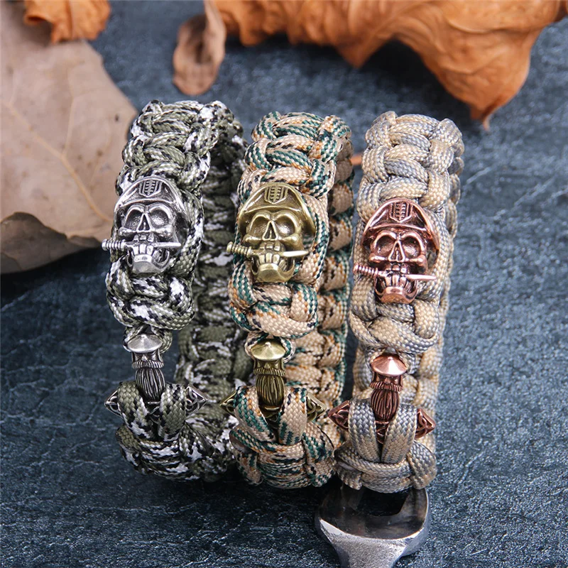 Новый мужской браслет для выживания на природе женский Pulsera Пираты Карибского