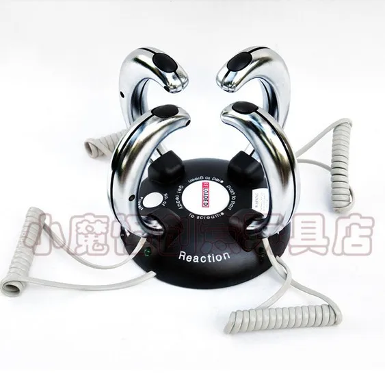 Бесплатная доставка Молниеносная реакции на 4 человека игра с электрическим