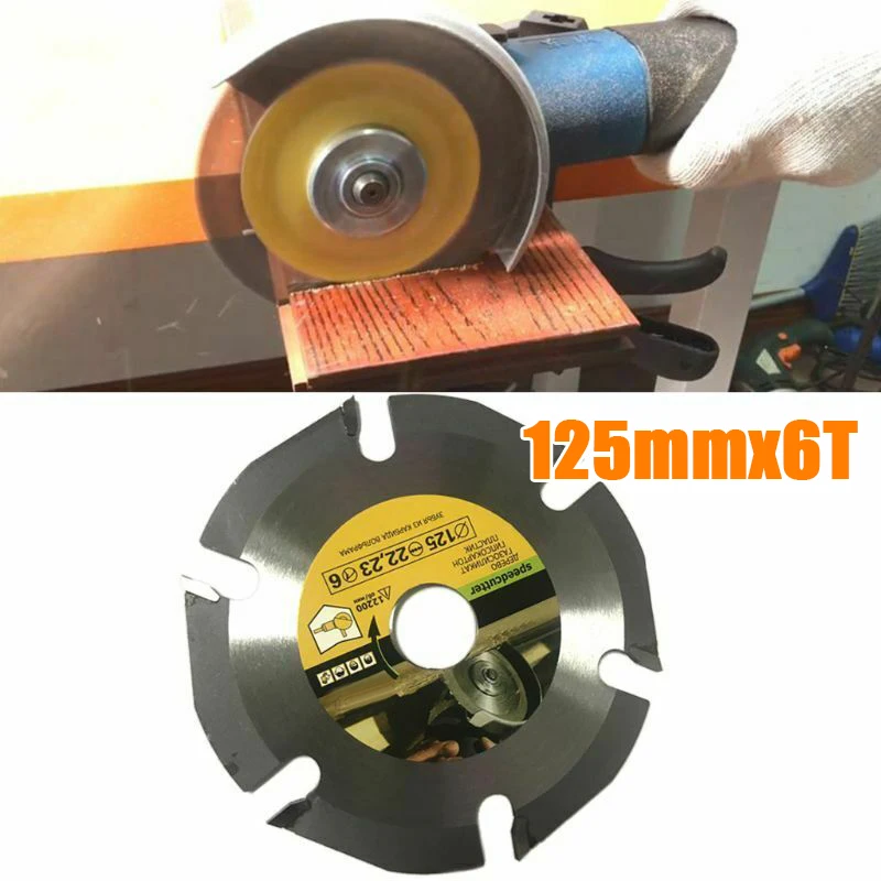 1pcs Cutting Saw Blade Discs 125mm 6T Carbide Tipped Circular Plywood Laminate Drywall Durable Saw Blade Tool Parts