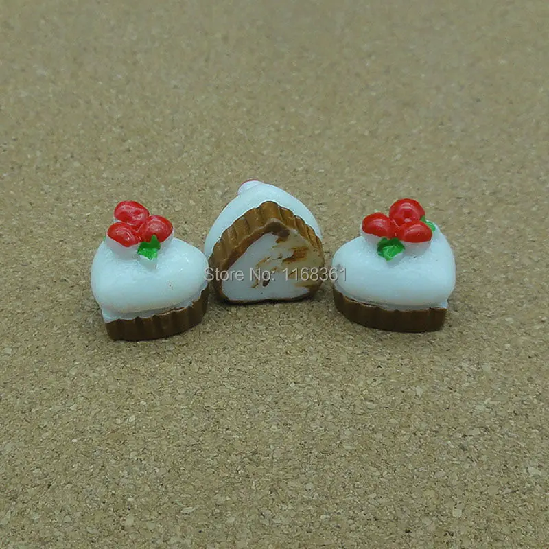 1 шт./лот смоляная белая Клубничная тарелка торт 14 мм кабошоны скрапбукинг бант