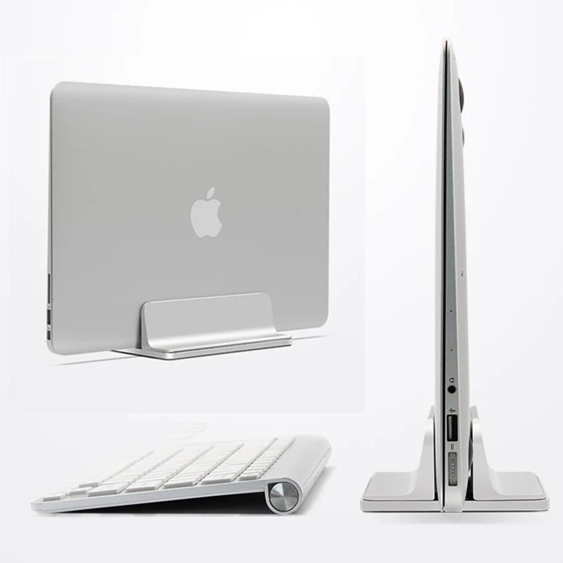 

Aluminum Alloy Laptop Stand Bracket for MacBook Air Desktop Vertical Space Saving Laptop holder Notebook Mount for iPad Pro 12.9