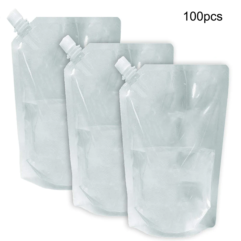 100 шт одноразовый пакет для напитков прозрачный самопоглощающийся мешок Soya