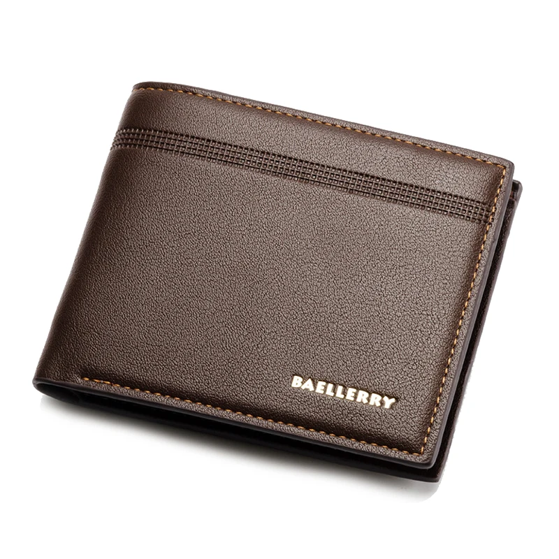 ABDB baellerry 1 PU leather men's cross section business casual lychee pattern pressure line wallet carrying bag size a | Багаж и