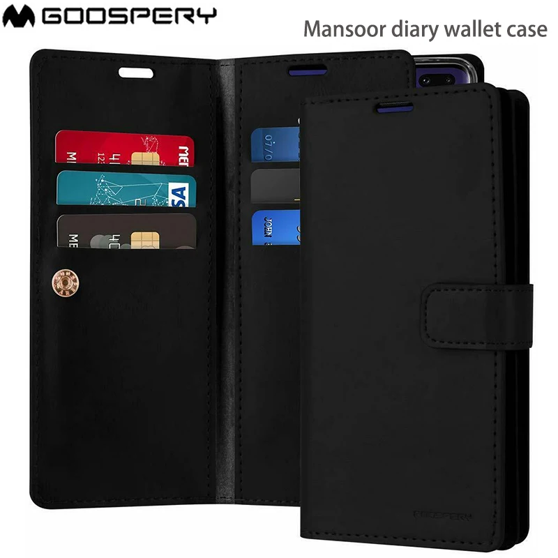 Оригинальный чехол Mercury Mansoor из кожи с откидной крышкой бумажником дневником