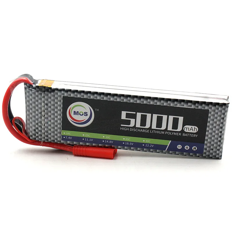 MOS 2S RC lipo батарея 7 4 v 5000mAh 40C Max 80C для Самолет Вертолет автомобиль Лодка