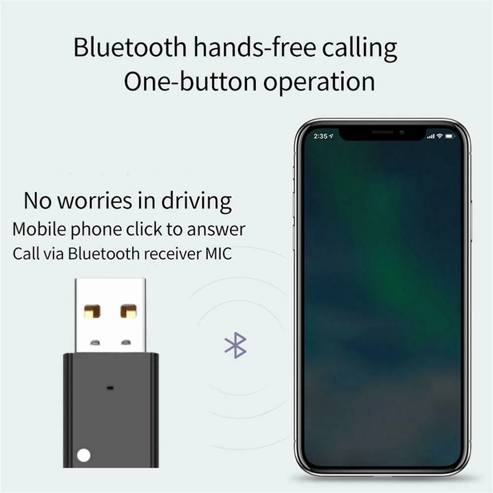 USB адаптер Bluetooth 5 0 Aux Audio 4 2 динамик музыкальный приемник для автомобиля радио