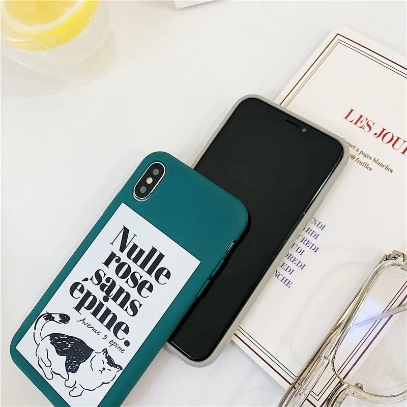 Nulle rose sans epine карамельный цвет матовый телефон случае для iPhone XS MAX X XR простой