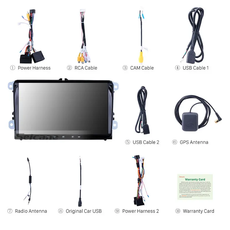 Seicane 1 + 16 Гб Navi 9 &quotAndroid 10 0 автомобиль радио GPS головное устройство проигрывателя