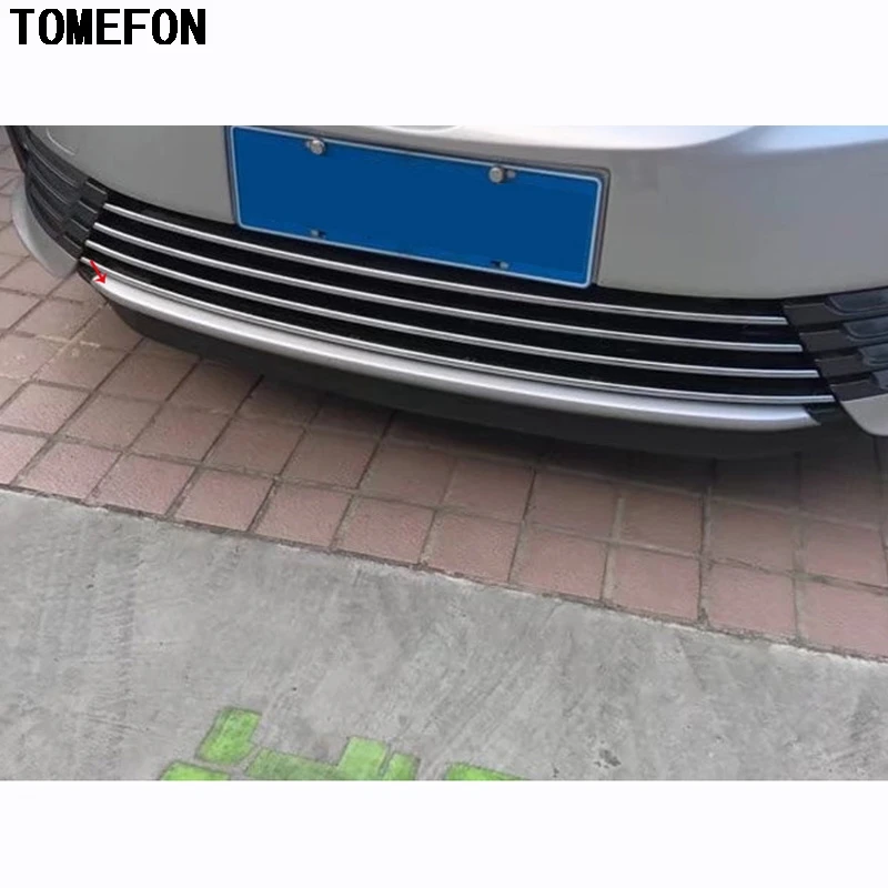 

Автомобильные аксессуары TOMEFON, Стайлинг, 1 шт., для Toyota Corolla 2017, рестайлинг, АБС-пластик, хром, накладка на передний бампер, отделка для нижней п...