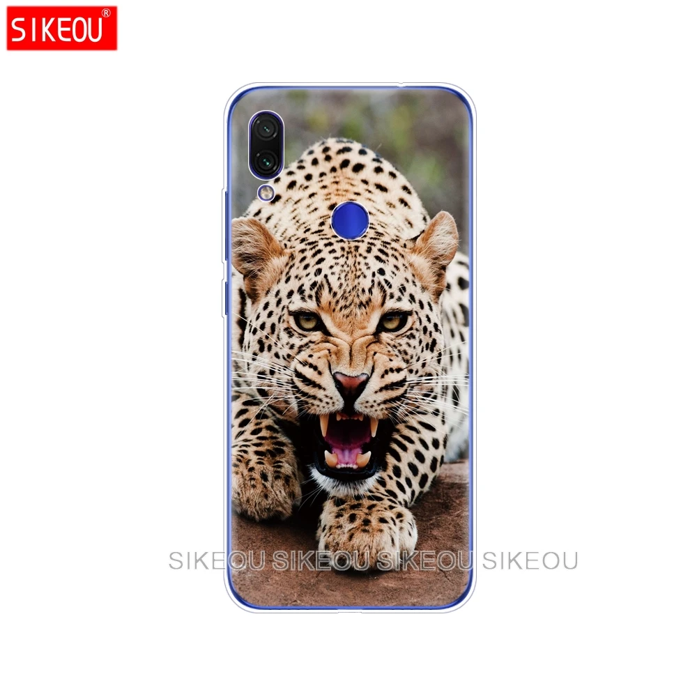 10132 Для Xiaomi Redmi Note 7 чехол силиконовый Redmi Note 7 pro Чехол Fundas Coque Волк тигр, Лев, Леопард медведь животное - Цвет: 10132