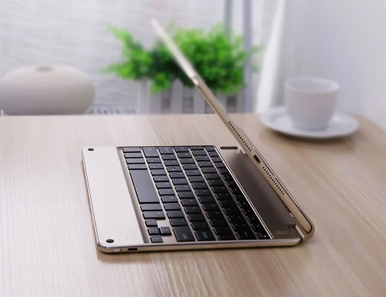B.O.W тонкая мини клавиатура с подсветкой Bluetooth беспроводная поворотной для IPAD AIR