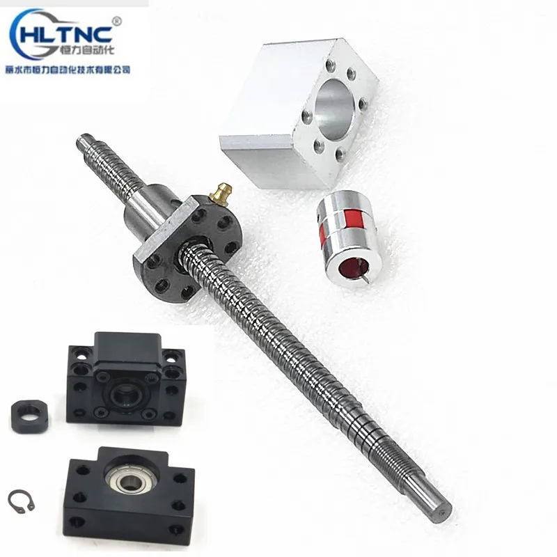 Подвергли механической обработке 1204 ШВП проката C7 L200/250/300 мм+ 1204 Ballnut+ BK/BF10 концевые поддержки+ шаровой корпус шариковинтовой передачи для числового программного управления типа cnc
