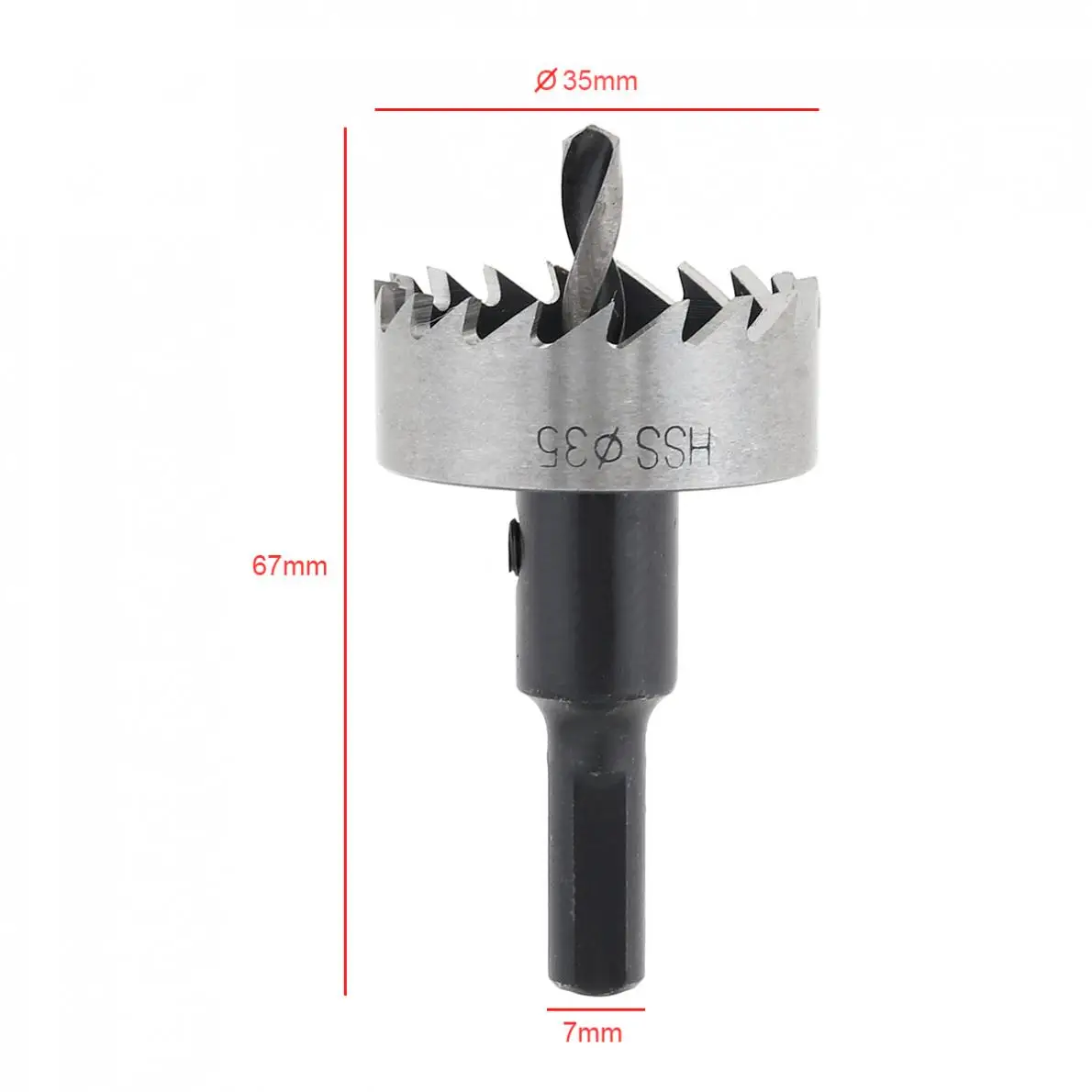 

35mm HSS Durable Hole Saw Cutter Drill Bits for Pistol /Bench /Magnetic/Air Gun Drills