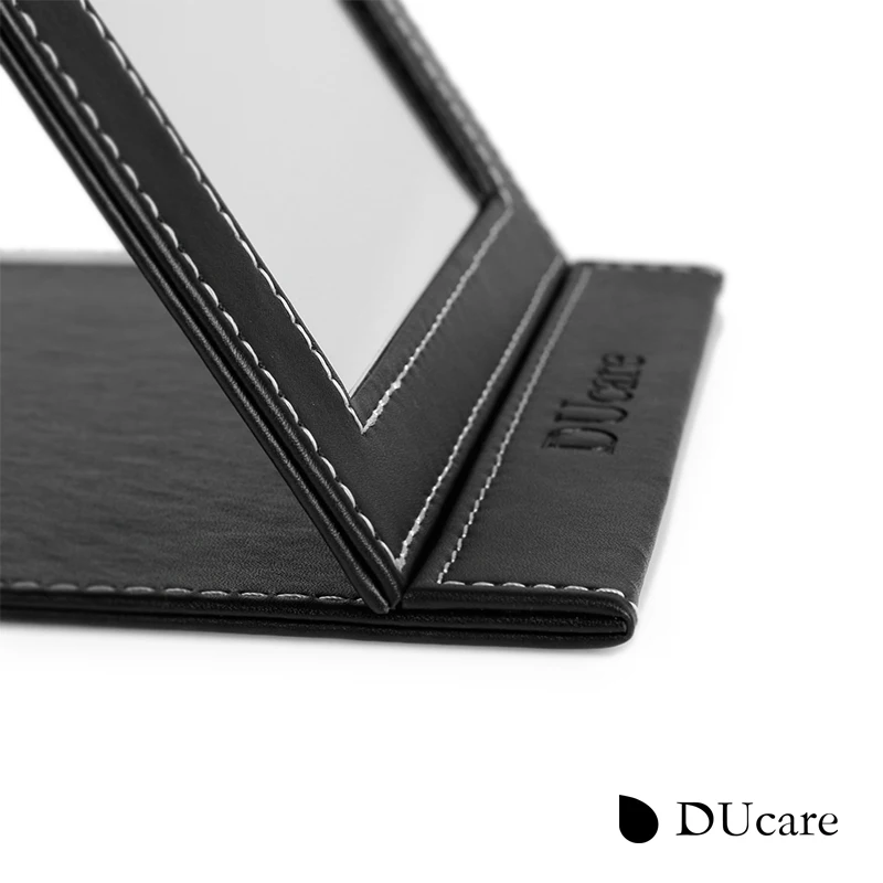 DUcare 1 шт. Новое корейское модное кожаное косметическое зеркало из искусственной