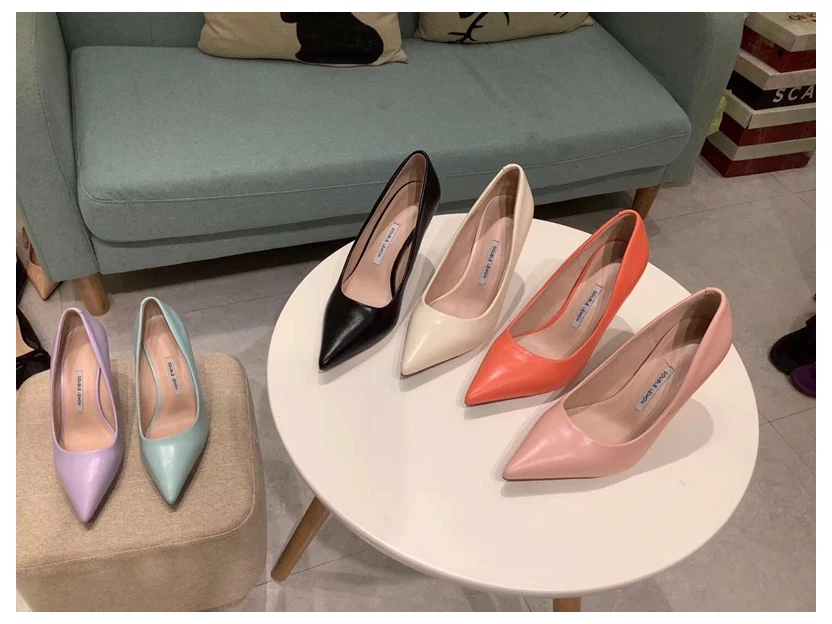 DONLEE QUEEN Female Women Pumps Sexy High Thin Heel Pointed Toe Shallow Shoes For Party Wedding Shoe Lady Pumps zapatos de mujer