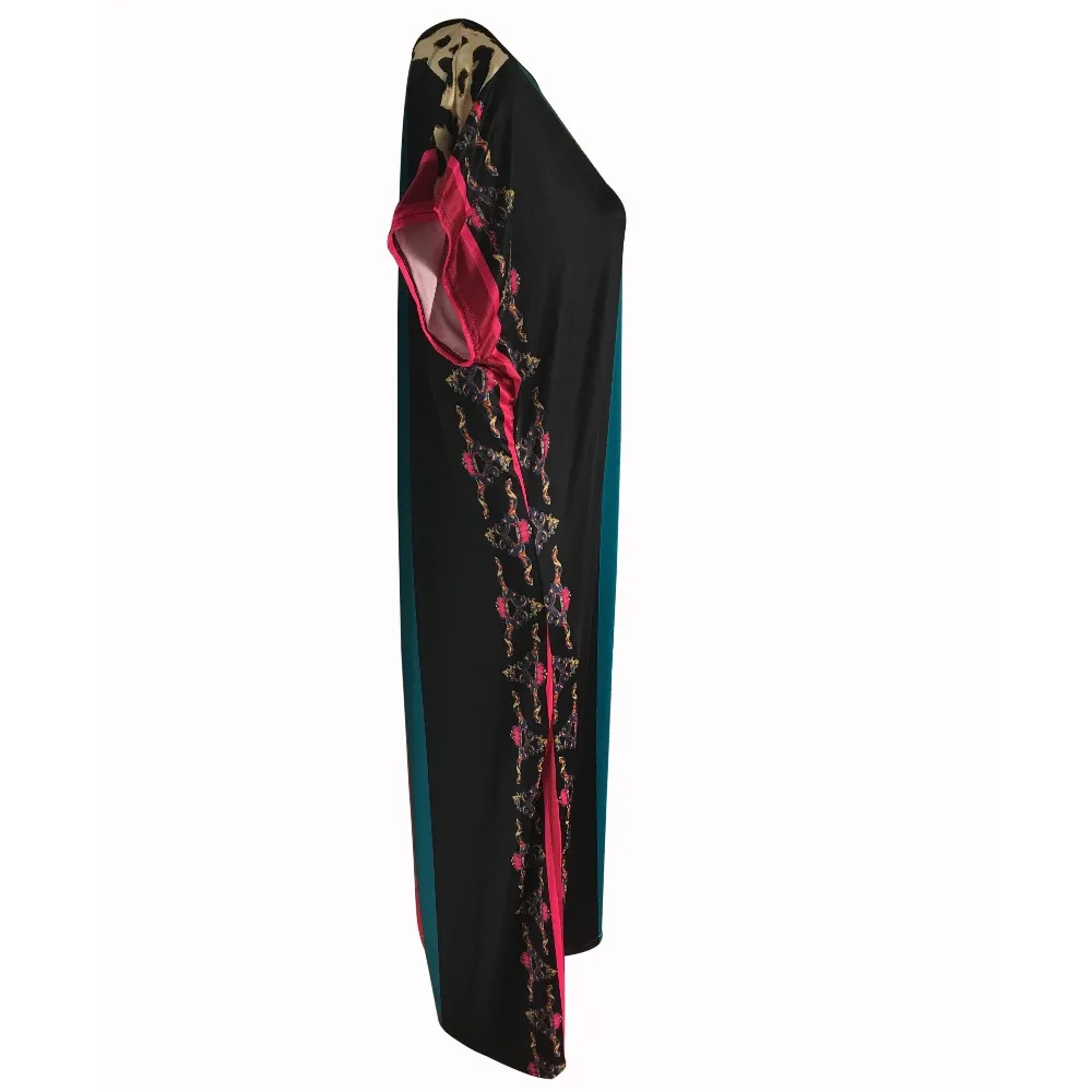 Женское платье в полоску зеленое красное с принтом | Женская одежда