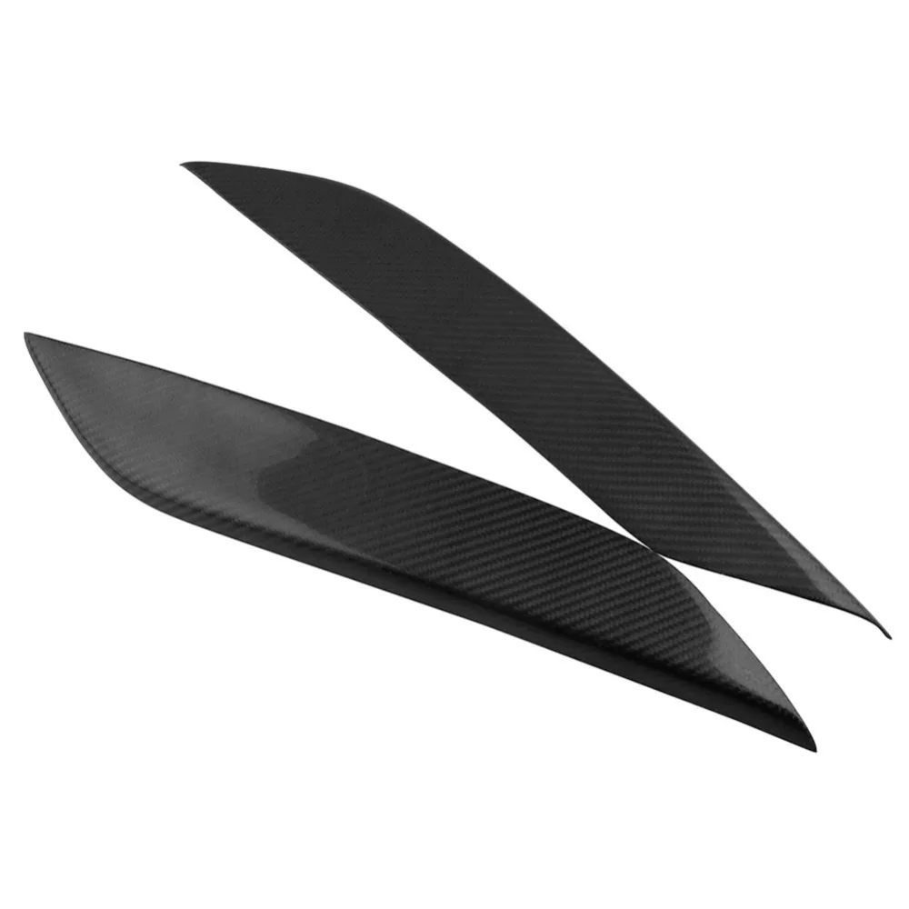 2 шт. Автомобильная верхняя крышка из углеродного волокна для фар бровей наклейка