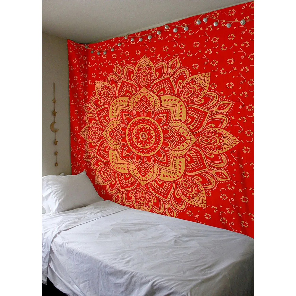 Wall Tapestry Indian Mandala Hippie Blanket Bohemian Hanging Carpet Boho Beach Towel Bedspread for Living Room Decoration | Дом и сад