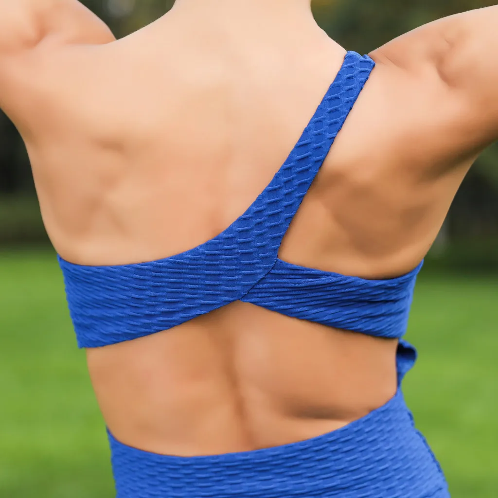 New Clothes 2019 Women One-shoulder Jumpsuit Breathable Exercise Pants Tight Yoga Drop Shipping | Женская одежда