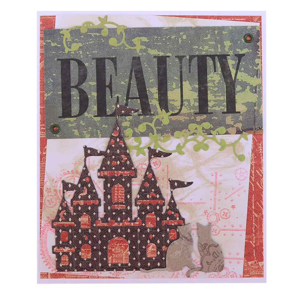 

3pcs/Set New Castle Metal Cutting Dies Stencil for DIY Scrapbooking Photo Album Embossing Paper Cards Decorative Crafts Die Cuts