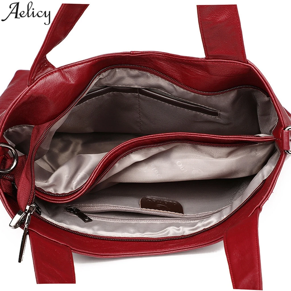 Aelicy Женская деловая сумка через плечо из искусственной кожи универсальная