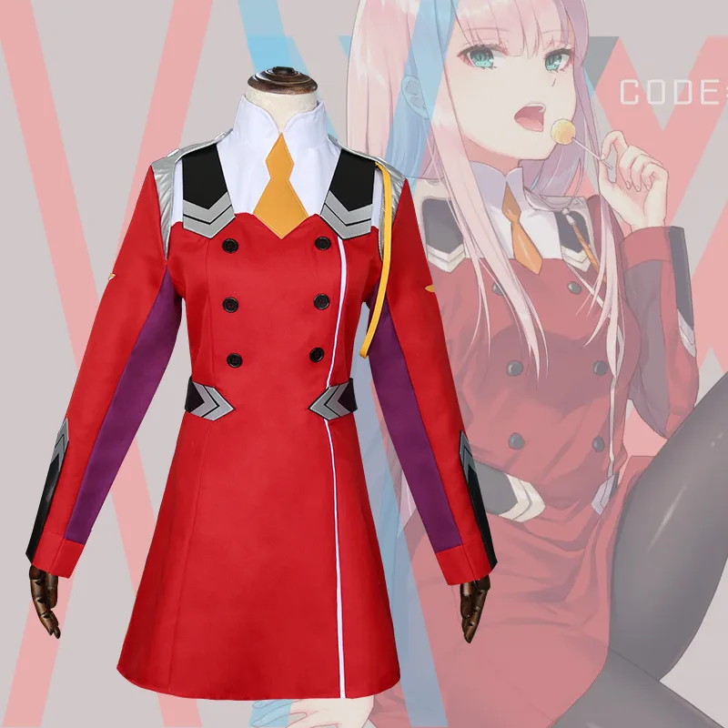 DARLING In The FRANXX Аниме Косплей Костюм 02 Zero Two брендовый женский костюм полный комплект