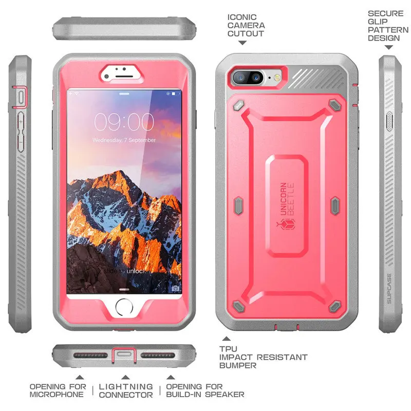 Чехол для iPhone 8 Plus SUP чехол UB Pro Series прочная кобура Защитная крышка со встроенной защитной пленкой