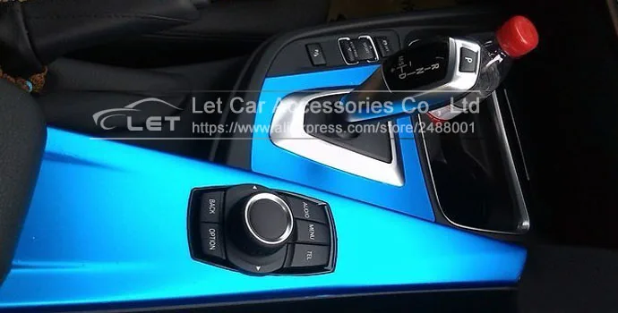 Высококачественный сатиновый металлический матовый хром синяя виниловая