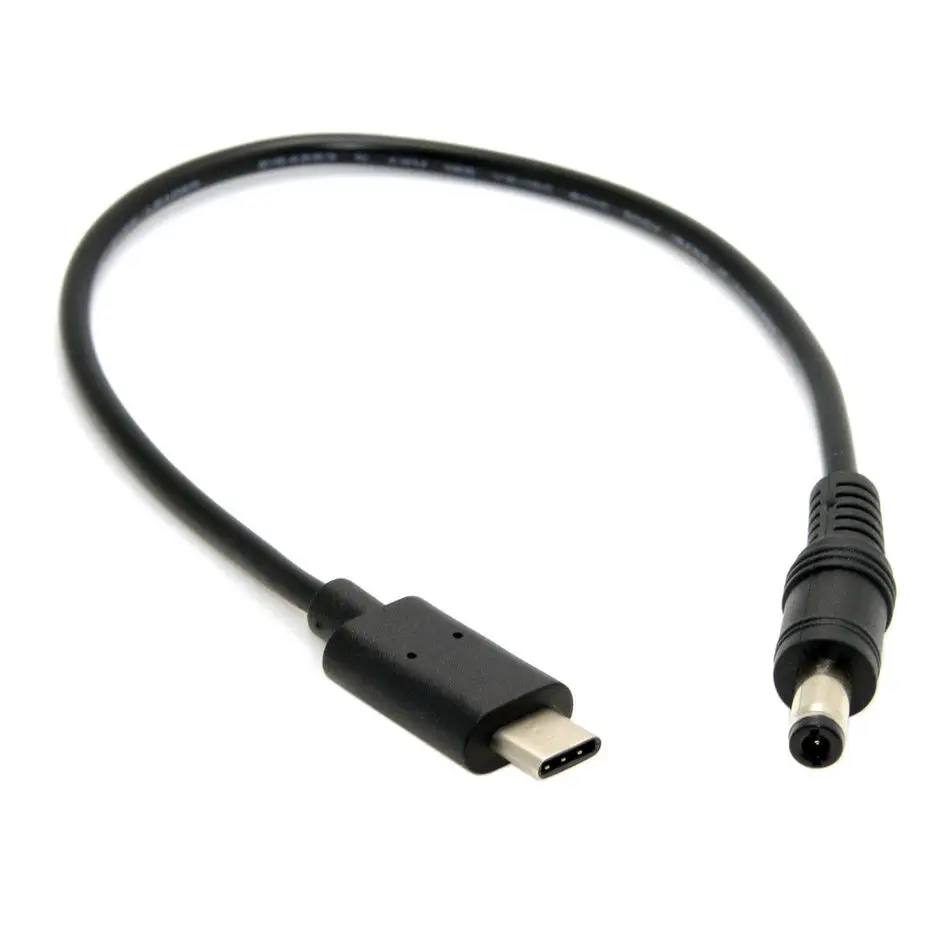 Удлинительный Кабель адаптер USB 3 1 Type C папа постоянный ток 5 х2 мм штекер зарядного