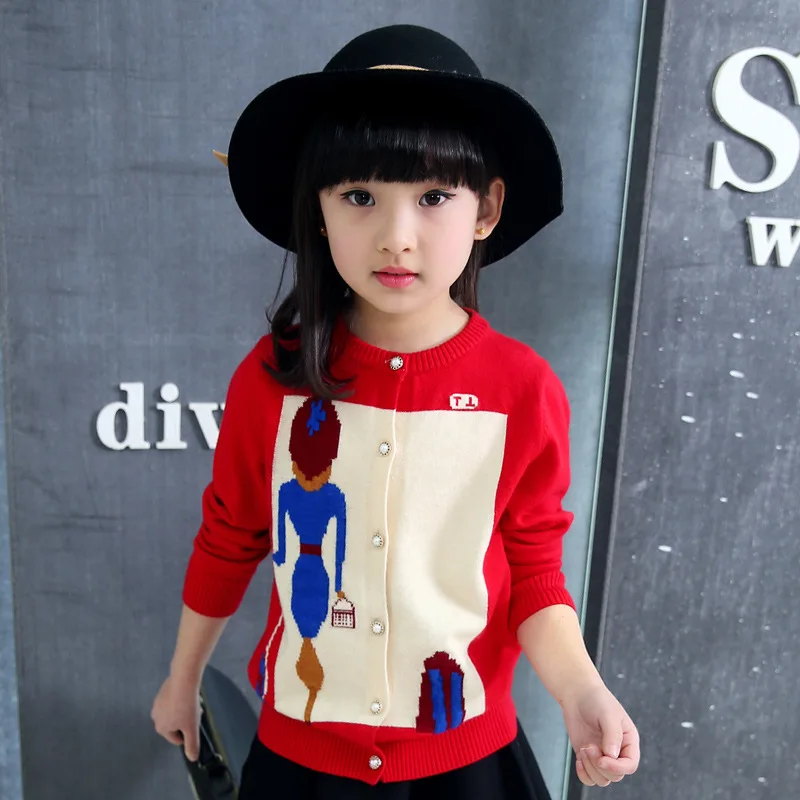 Детский свитер для девочек модная верхняя одежда на осень 2 7 лет 2019|girls sweater|fashion